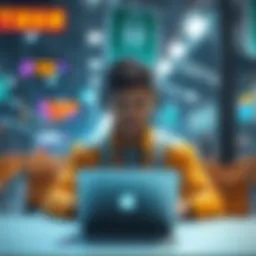 A conceptual illustration of online safety and security