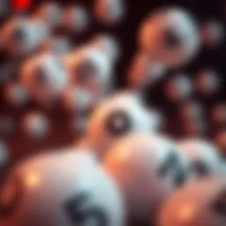 A visual representation of lottery balls showcasing randomness and chance