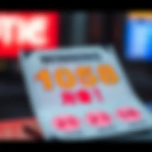 Lottery ticket with winning numbers highlighted