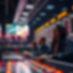 Conceptual illustration of real-time betting platforms